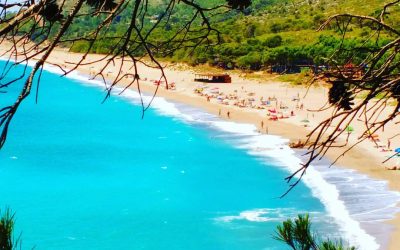 Getting naked at Playa del Torn, Catalunya