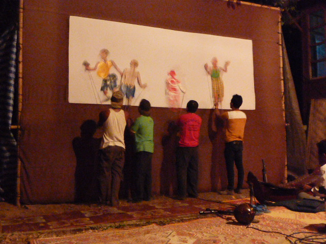 Champasak: shadow puppets