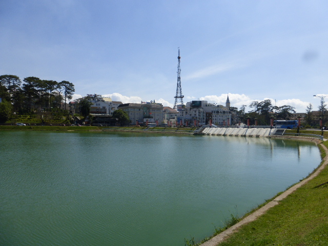 Dalat Lake in the sun
