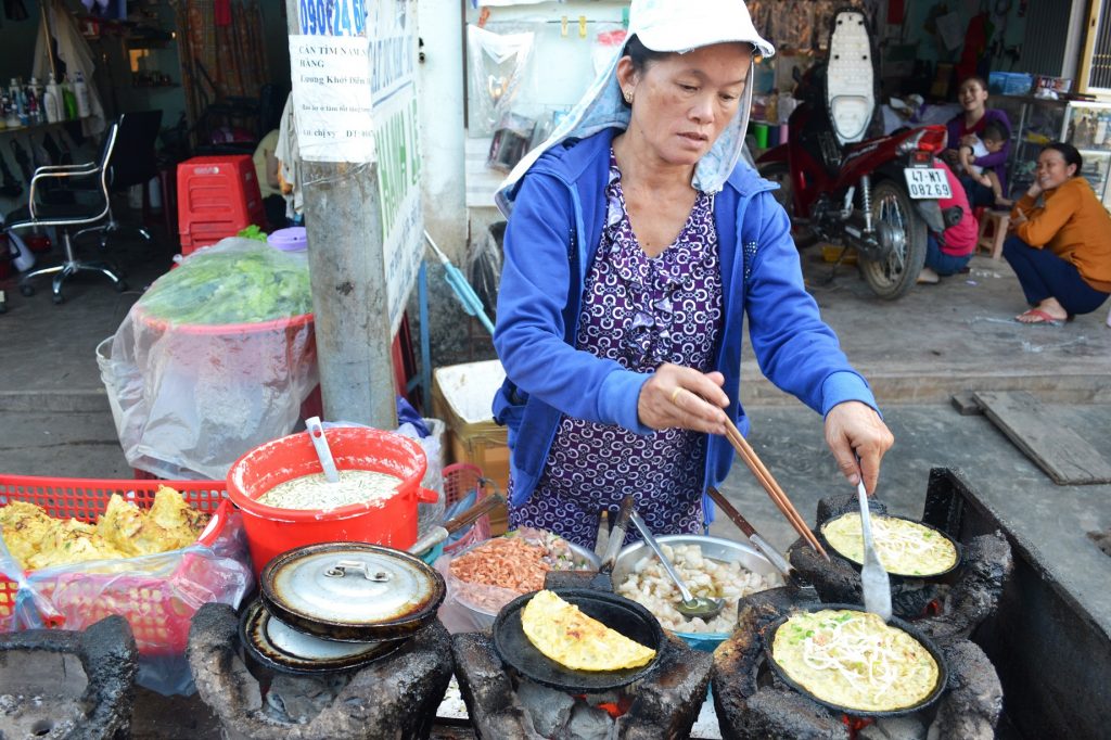 food cooked by the side of the road