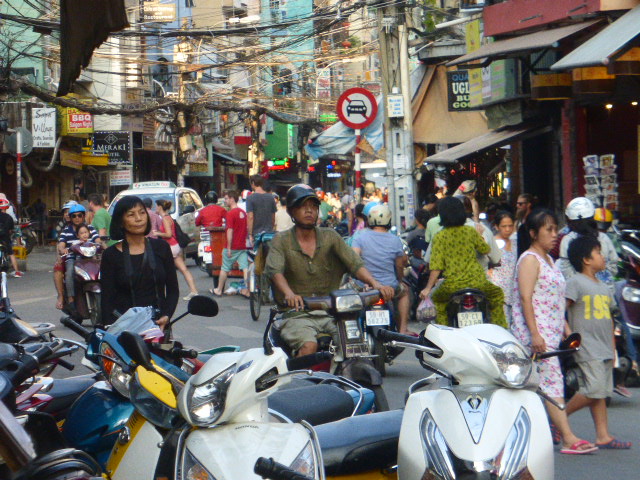 Ho Chi Minh City - a typical street scene