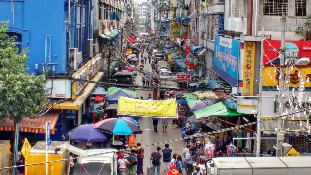 Yangon street scene