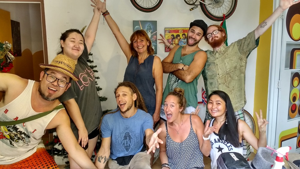 some of the volunteers at Ringo's Foyer Hostel