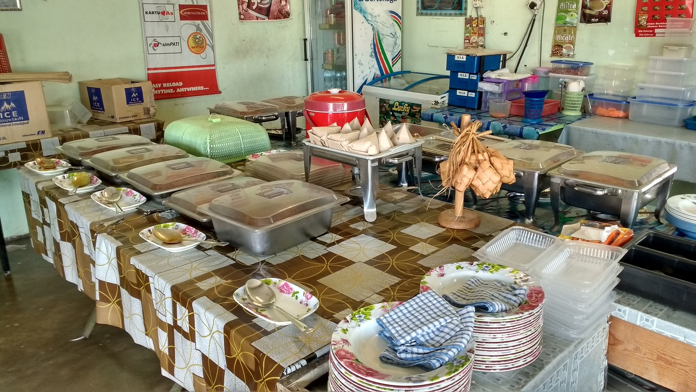 typical breakfast spread in a warung typical breakfast spread in a warung