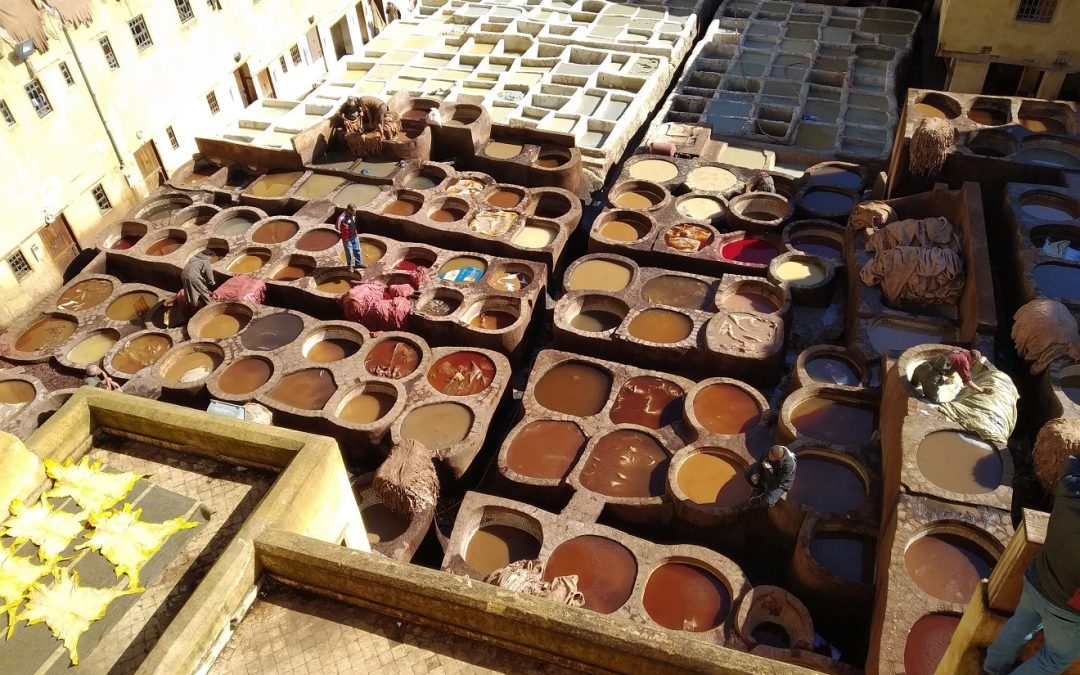 Exploring Morocco and subconscious emotional triggers.The tanneries in Fez