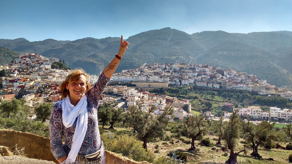 looking out over the city of Meknes