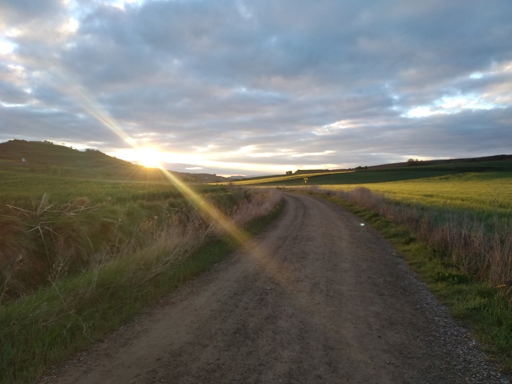 sunrise on the Camino de Santiago