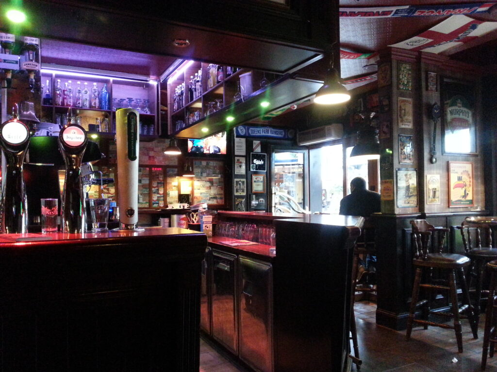 the bar which was a bit too inviting